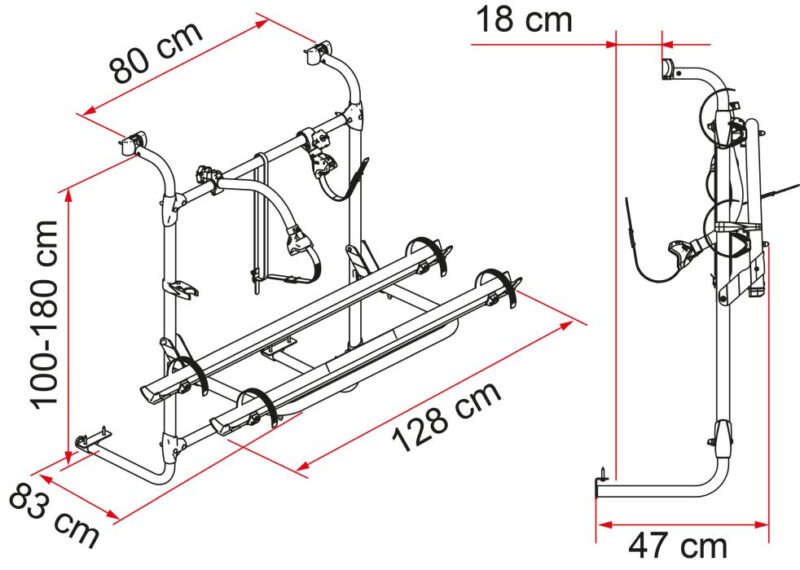 Bagażnik rowerowy Carry-Bike Caravan Universal – Fiamma