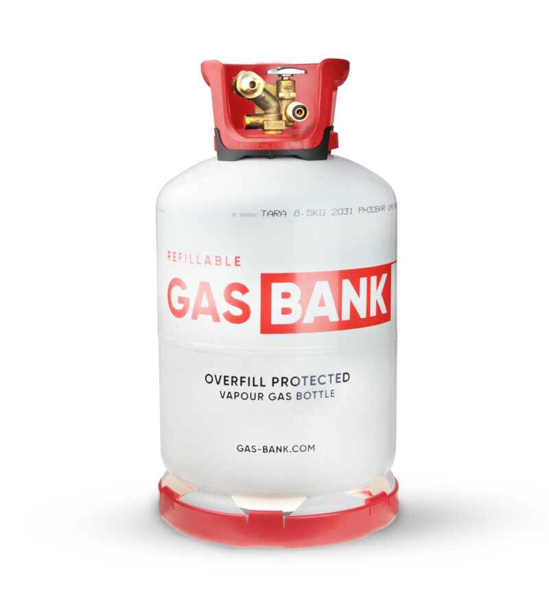 GasBank LS DUO 11 kg – butla z lekkiej stali z zaworem DUO 80% (OPD)