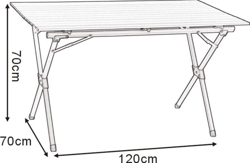 Stół kempingowy Titanium Big 120×70 cm – EXITE